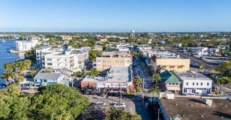 aerial view of downtown Stuart Florida