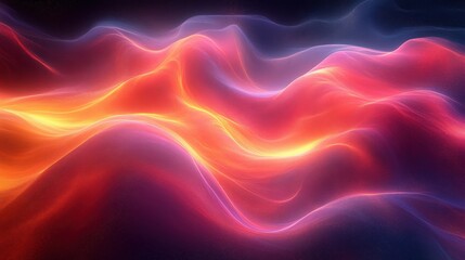 Fototapeta premium Colorful Flowing Wave Patterns in Vibrant Abstract Artwork