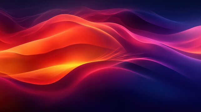 Colorful Abstract Wave Patterns in Vibrant and Smooth Flow