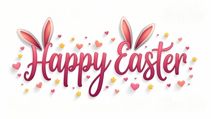 Obraz premium Cute Easter Rabbit Vector Illustration