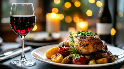 Luxurious fine dining dish beautifully presented as part of a gourmet meal