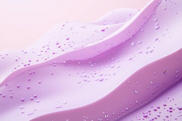 Elegant liquid art with vibrant purple waves and pink bubbles