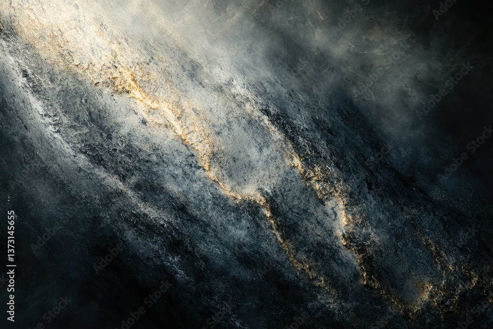 Poster abstract textured background with a dark and light gradient and gold streaks running through it.
