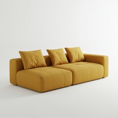 Fototapeta premium sofa on a white background