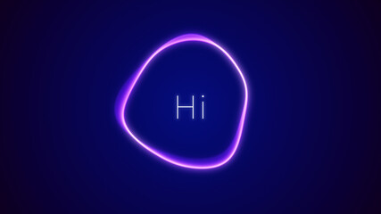 abstract AI text to speech voice generation app concept, smart personal assistant chat bot talking, futuristic machine learning smartphone technology background, business customer service support
