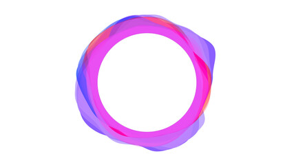 Abstract colorful circle swirl spectrum, futuristic AI personal assistant app screen, creative science and technology background, vibrant multi colored circular copy space frame illustration