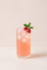 glass of strawberry juice