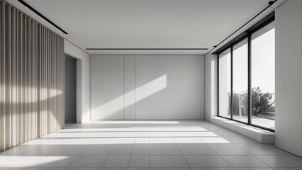 empty white room