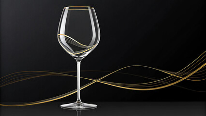 champagne glasses on a black background