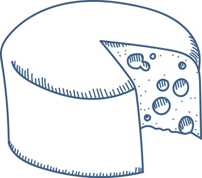 recommend clip art: Cheese Wheel with Slice
