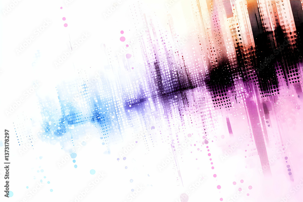 Poster abstract colorful background with paint splatter and dynamic brushstrokes
