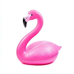 Fototapeta premium Enjoy summer fun with this cute flamingo float Perfect for pools, beaches, and sunsoaked days of relaxation.