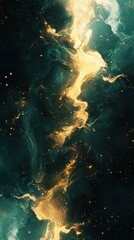 Obraz premium Beautiful abstract artwork showing glowing colors and swirling cosmic elements