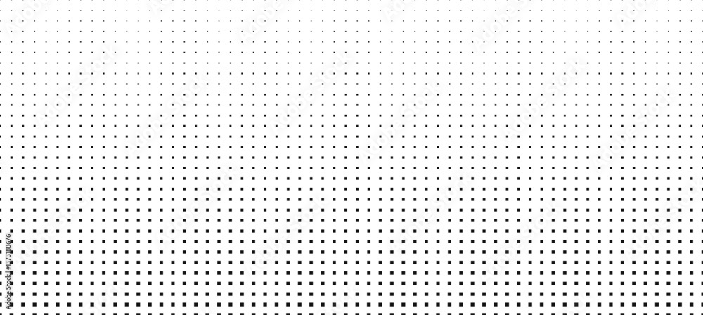 Aufkleber Halftone minimal dotted abstract background. Black and white pattern with small points. Digital concept - monochrome print