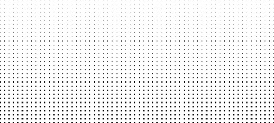 Halftone minimal dotted abstract background. Black and white pattern with small points. Digital concept - monochrome print