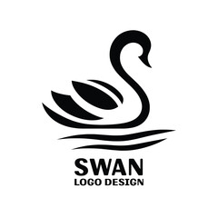 Swan Vector Logo Design