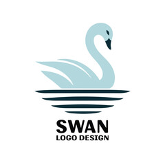 Swan Vector Logo Design