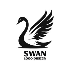 Swan Vector Logo Design