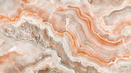 Fototapeta premium Soft pink marble wall pattern, an elegant backdrop for any interior design project, featuring contemporary textures and charm. Enchanted Slab. Illustration