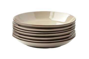 Stack of plain white dinner plates showcasing minimalist design and functional utility for dining, entertaining, and culinary presentations with a clean and elegant look