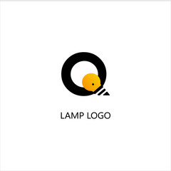 Abstract lamp logo design (1)