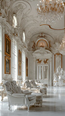 Fototapeta premium Elegant Interior Design Luxury Architectural Space