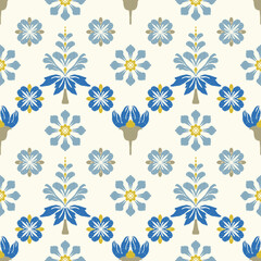 Abstract ethnic ikat pattern traditional, embroidery style. Design for background, carpet, wallpaper, clothing, wrapping, Batik, fabric, textile and curtain.