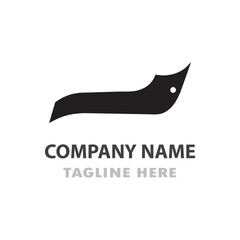 Abstract logo design.  Simple, modern, and minimalist