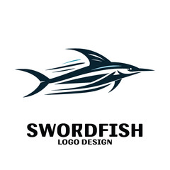 Swordfish Vector Logo Design
