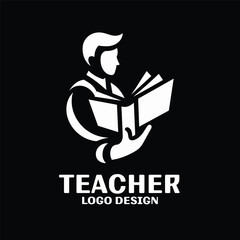 Teacher Vector Logo Design