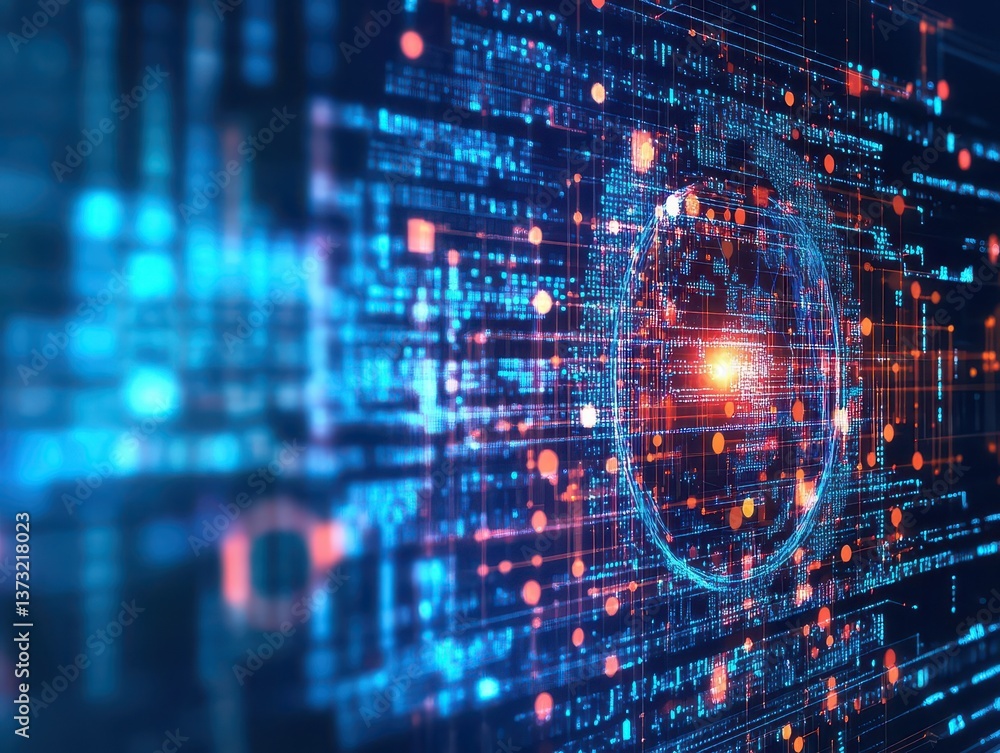 Poster Big data and AI automation technology for business analytics Data mining
