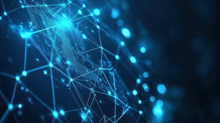 blue abstract technology vector background,virtual reality communication network cyberspace business background,futuristic abstract circuit connection background