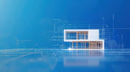 Blueprint Sketch Effect with Generative AI