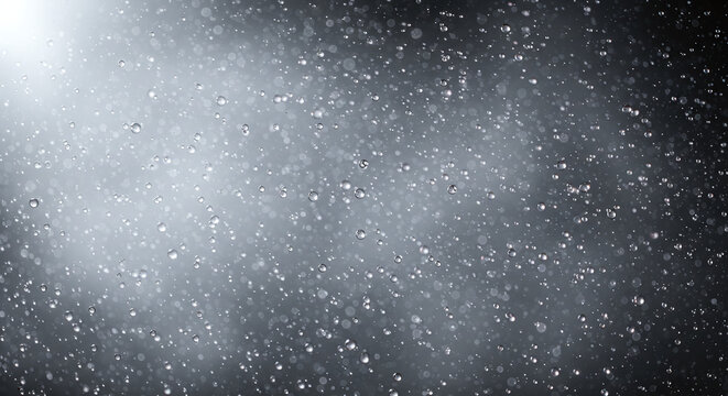 gotas de agua suspendidas 