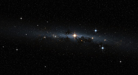 espacio en fondo negro 