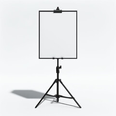 easel with blank screen