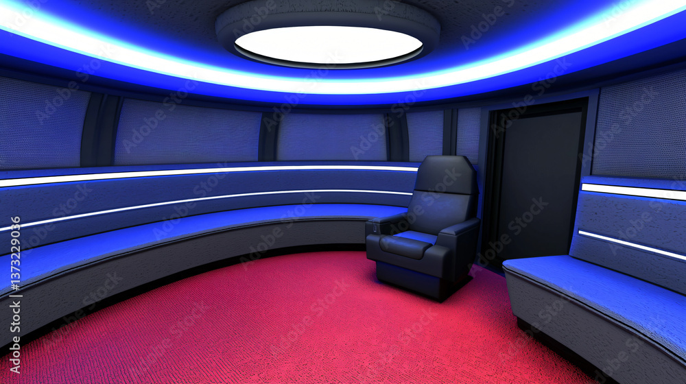 Aufkleber elegant room featuring a luxurious red carpet with a touch of modern design highlighting the essence