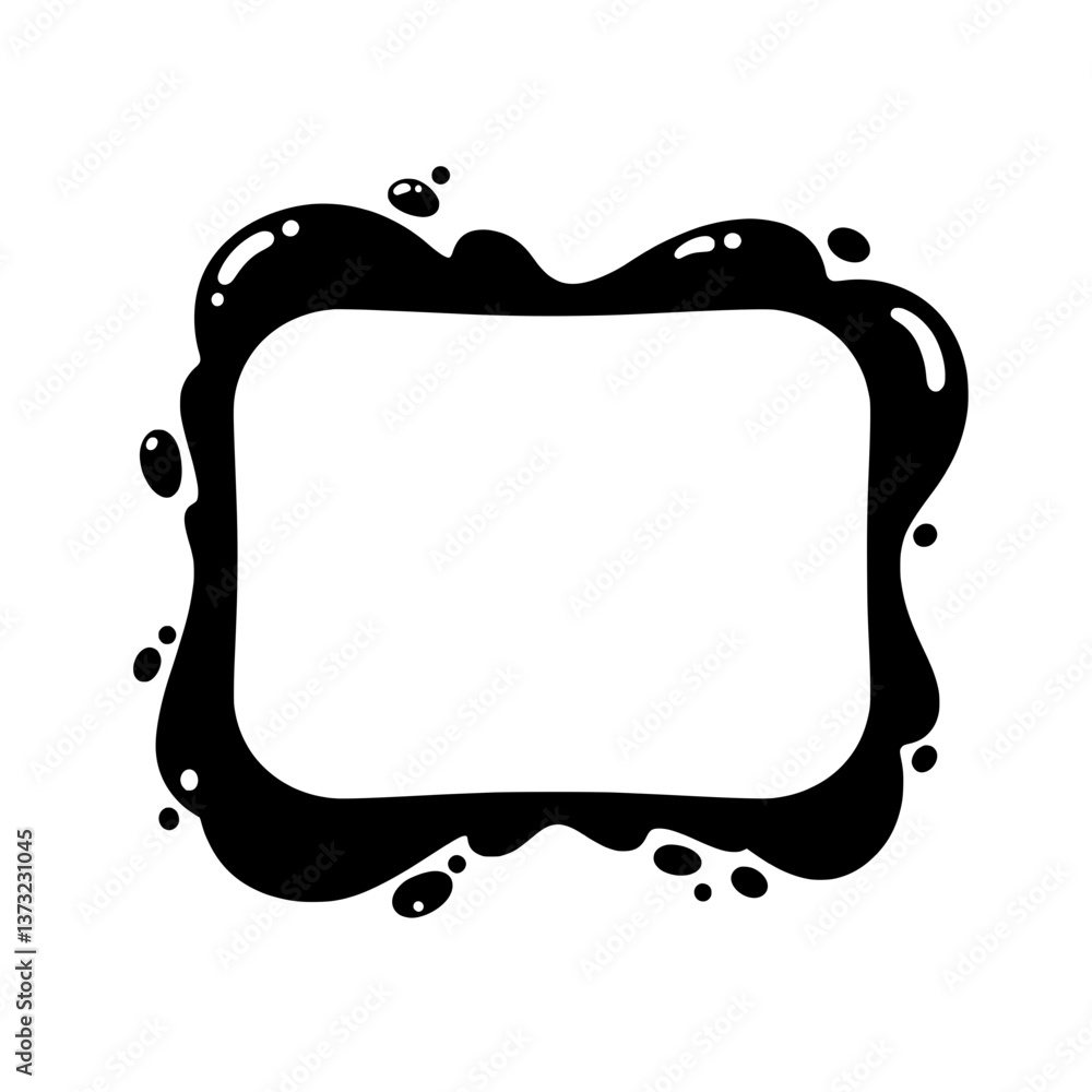 Poster splatter frame: a captivating and expressive splatter frame, an elegant fusion of design and emotion