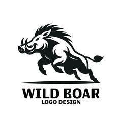 Wild Boar Vector Logo Desgin