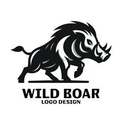 Wild Boar Vector Logo Desgin