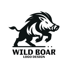 Wild Boar Vector Logo Desgin