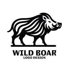 Wild Boar Vector Logo Desgin