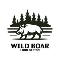 Wild Boar Vector Logo Desgin