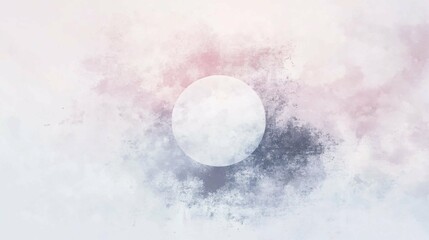 Pastel Sky with Central Circle