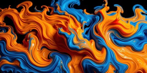 Obraz premium Churning Abstract Liquid Art