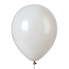 White balloon isolation on transparent background