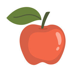 Red apple vector illustration
