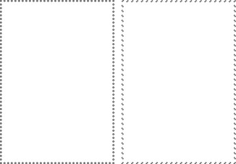 Vector illustration of black square frame line drawing.