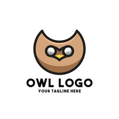Cute Owl Logo Design