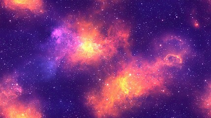 Fototapeta premium Mesmerizing nebula with stars in the background creating a breathtaking cosmic scene for astronomy enthusiasts and space lovers worldwide